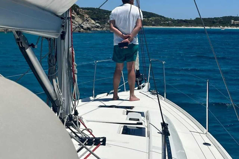 Villasimius: Small-Group Eco Sailing with Local Food Tasting Villasimius: Eco Sailing in a Small Group with Tasting of Typical Products