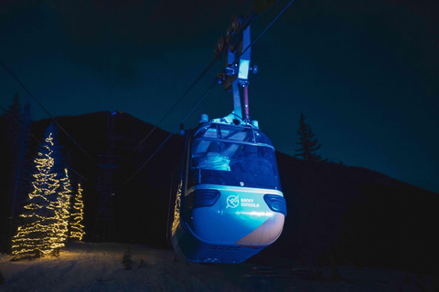 Tour invernale di Banff con cena e alba sulla Gondola di Banff