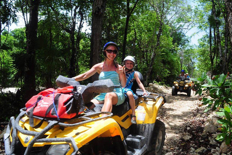 Cancun: Tour della giungla in ATV con bagno nel Cenote e pranzo a buffetSingolo