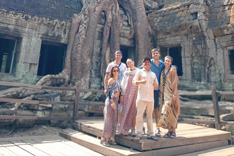 Siem Reap: Tur i liten grupp 1 dagstur på Angkor WatTur i liten grupp på franska