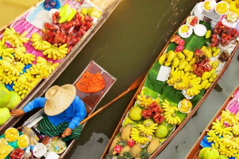 Das Beste von Bangkok: Highlights der Stadt mit Floating & Train MarketBangkoks Beste: Entdecke die Highlights und schwimmenden Märkte Tour