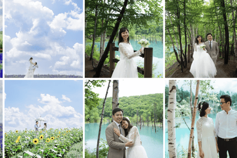 Hokkaido: Wedding Photo Tour with Snowy Landscapes & Styling