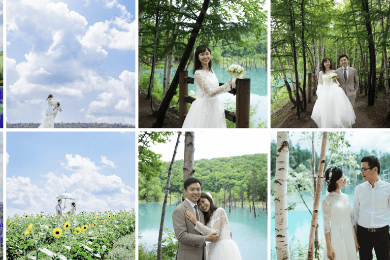 Hokkaido: Wedding Photo Tour with Snowy Landscapes & Styling