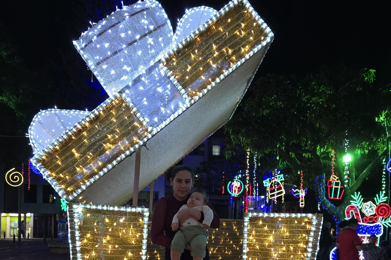 Medellin: City Christmas Lights Tour in a Themed Vehicle