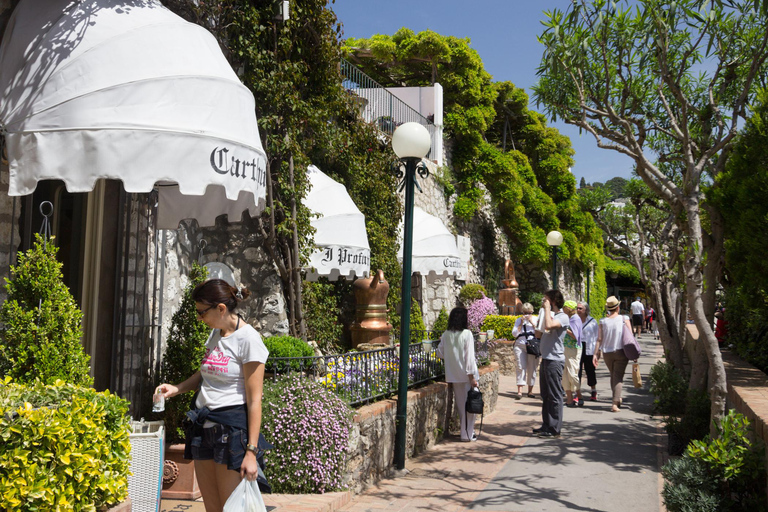 Au départ de Sorrente : Capri, Anacapri et la Grotte bleue (journée complète)