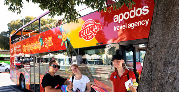 Split: Hop-on-Hop-off-Sightseeing-Städtetour (Rote Linie)