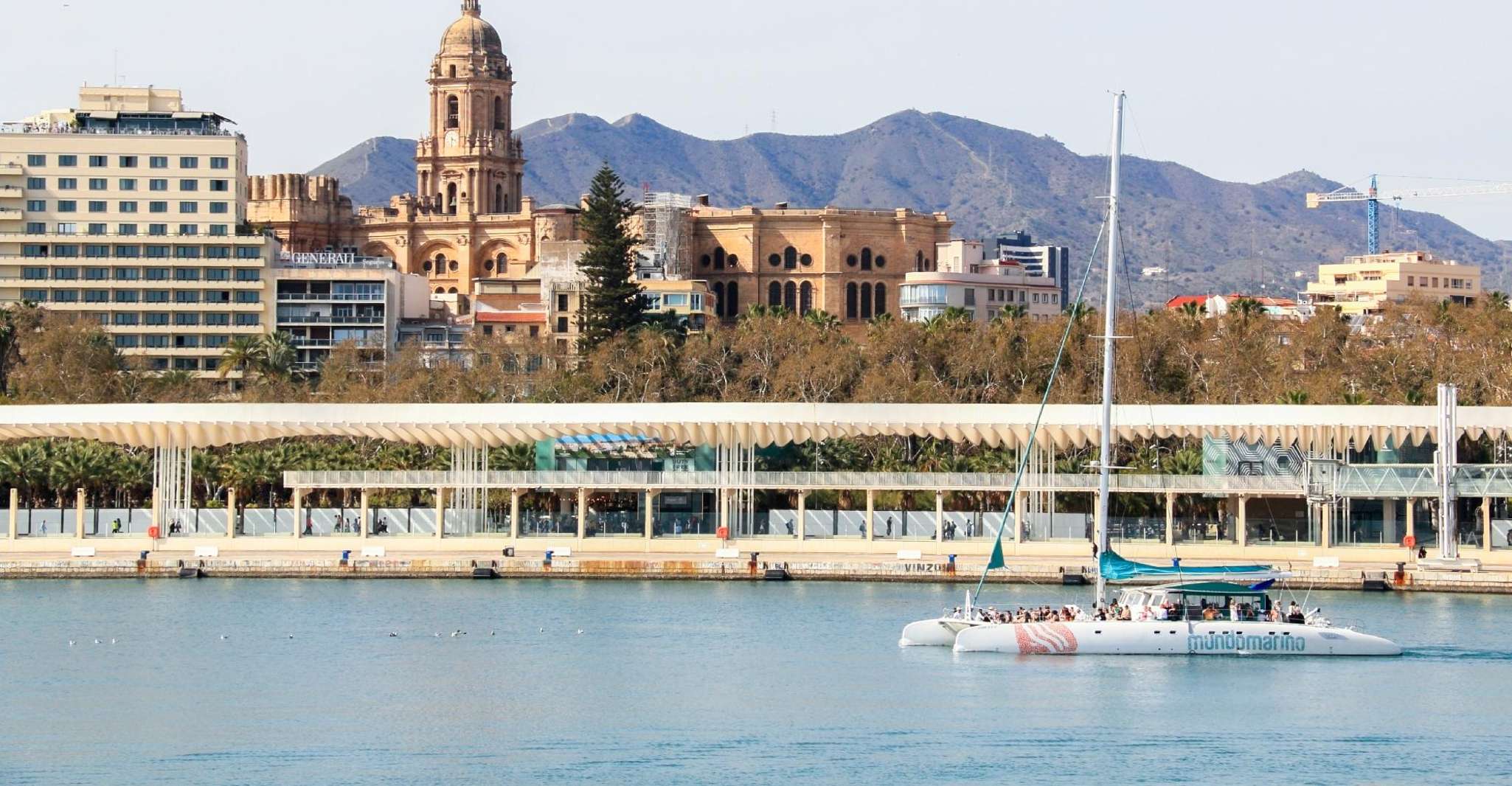 Malaga, Catamaran Sailing Cruise with Swimming & Optional DJ - Housity
