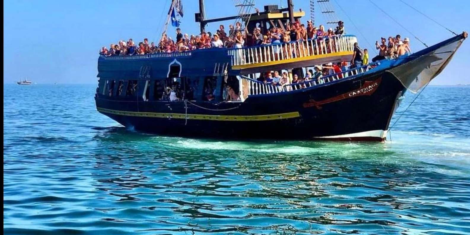 Passeio de barco pirata em Djerba – Aventura na Ilha dos Flamingos |  GetYourGuide, image size:1585x792