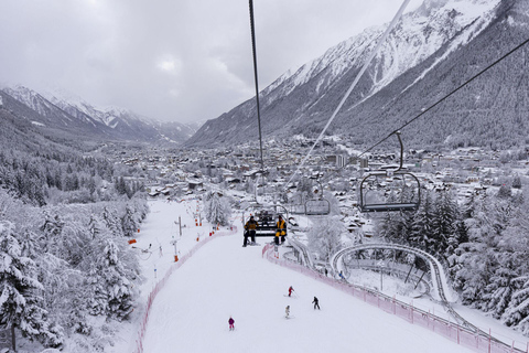 Chamonix: Private 1. Skistunde mit Ausrüstung und Kleidung