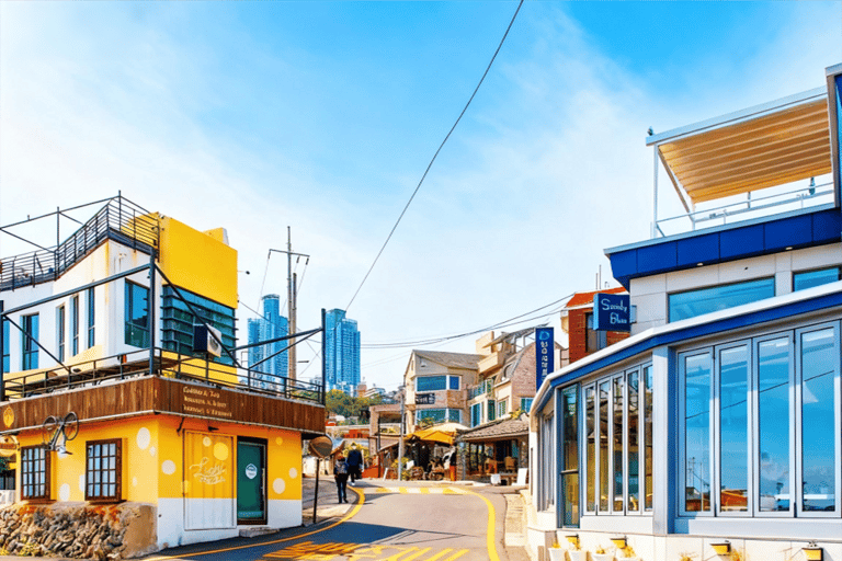 Depuis Busan : billet de train pour la Sky Capsule du parc de la Ligne BleueBusan : visite à pied de Haeundae avec billet pour la Sky Capsule