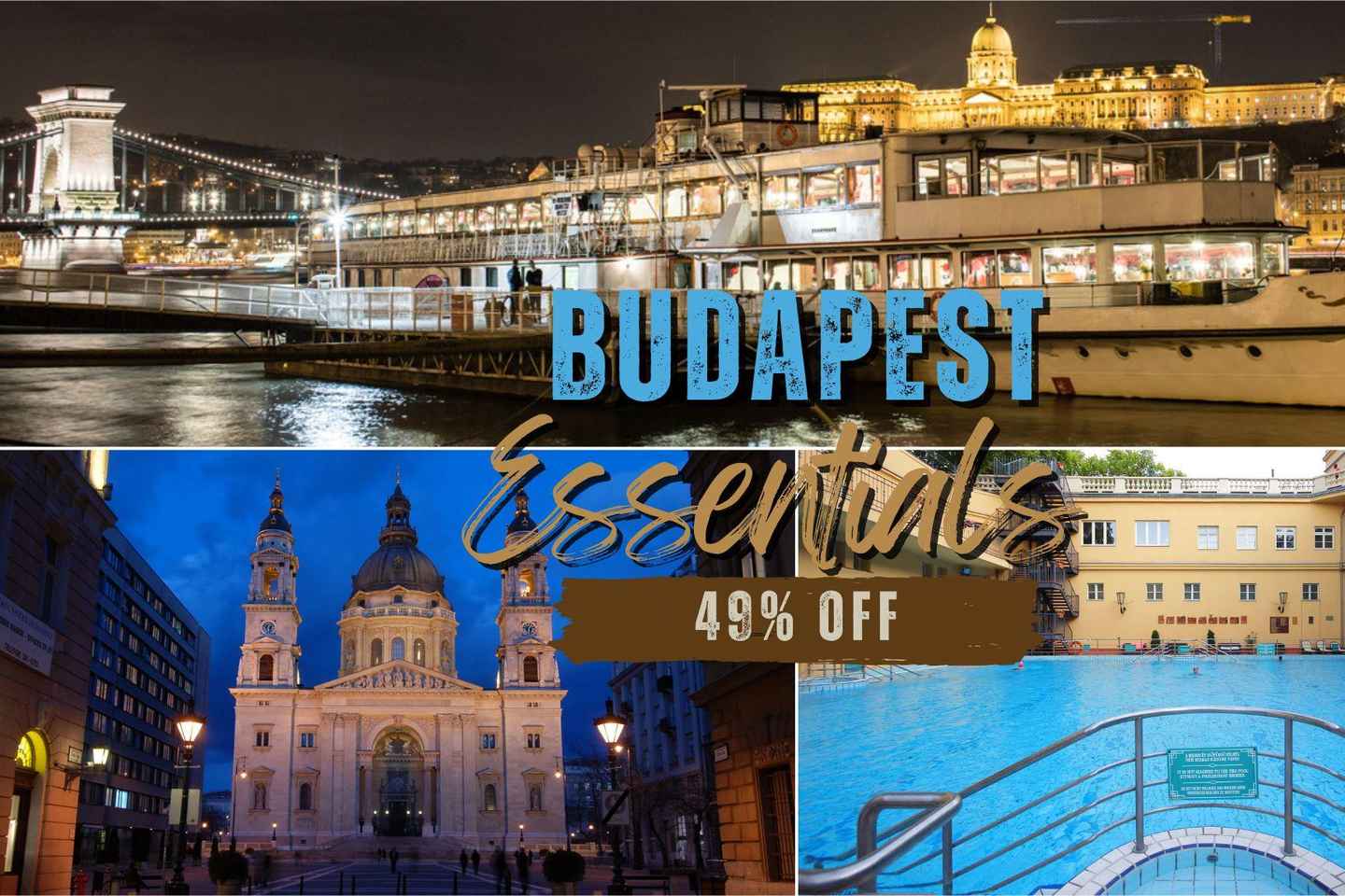 Budapest Super Saver: Spa, Basilica Tour, and Danube Cruise