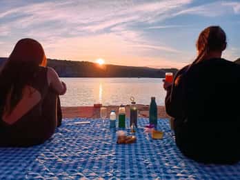 Menorca wakes up: Breakfast at sunrise