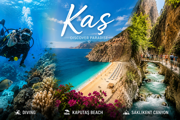 Fethiye: Kaş Scuba Diving, Kaputaş Beach & Saklıkent Canyon