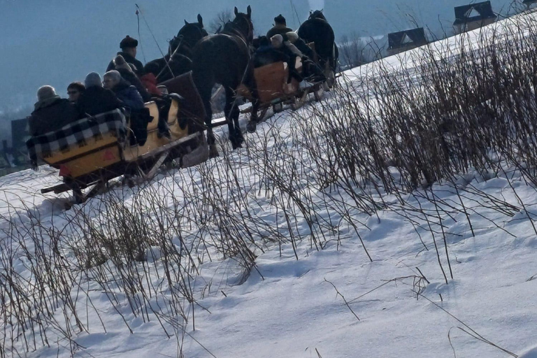 Zakopane – Torchlit ride on horse-drawn sleighs, specialty Zakopane – Torchlit ride on horse-drawn sleighs, specialties