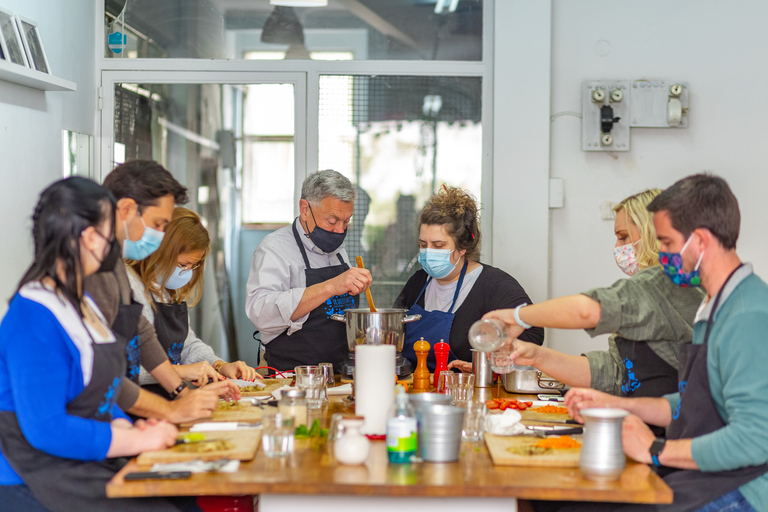 Athens: Food Market Visit and Cooking Class with Wine Athens: 4-Hour Cooking Class with Market Visit