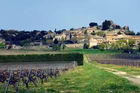 Joucas : Fahrradtour durch die Weinberge