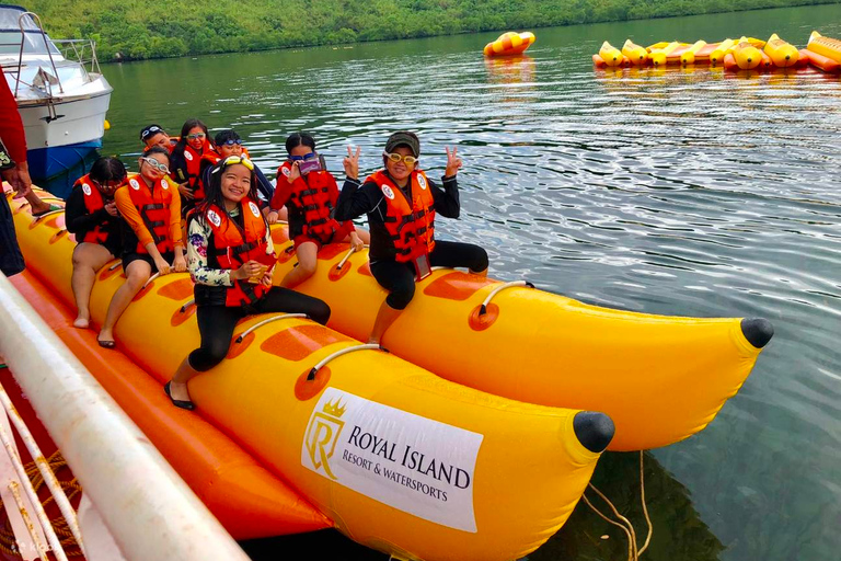 Balade en bateau banane et expérience de kayak en eau claire à Coron PalawanPrise en charge et retour à l'hôtel