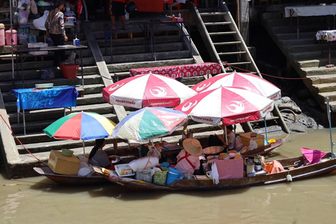 Från BANGKOK: Järnvägsmarknaden och Amphawa flytande marknad