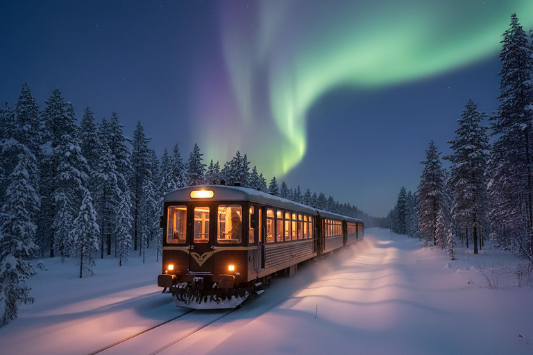 Rovaniemi Insider: Night train in Winter Forest