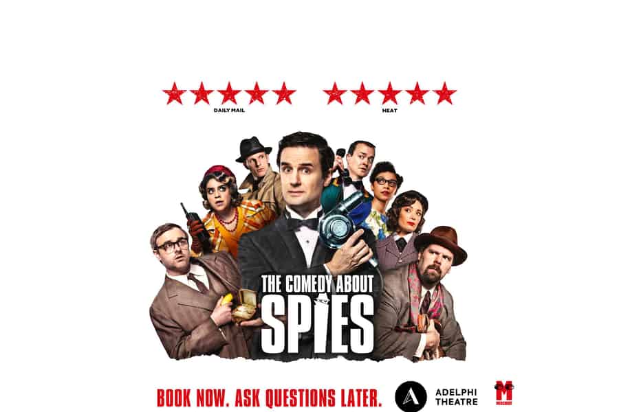 Londons West End: Ticket für The Comedy About Spies. Foto: GetYourGuide