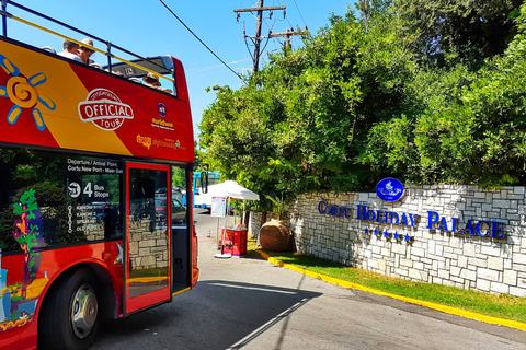 Corfou : Bus en arrêts à arrêts multiples à Corfou : visite touristique en bus à arrêts multiplesRoute de Kanoni