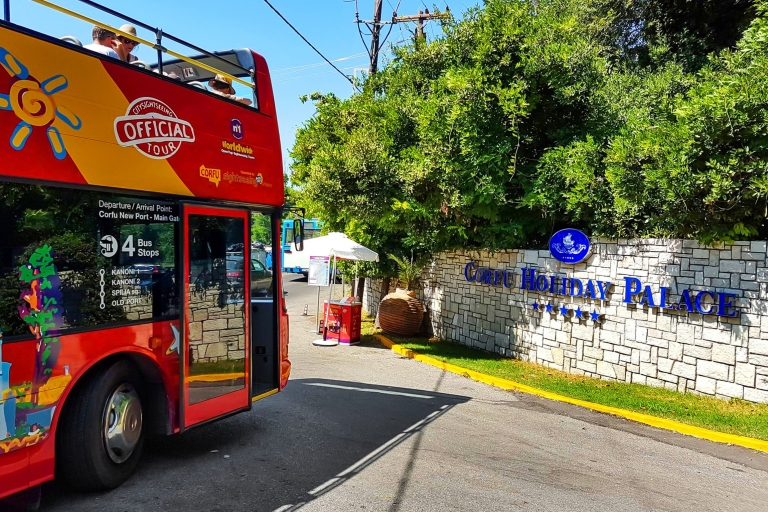 Corfou : visite de la ville en bus à arrêts multiplesRoute de Kanoni