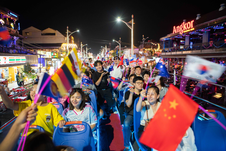 Tour della città e al tramonto con Big Bus AngkorTour della città al tramonto con Big Bus Angkor