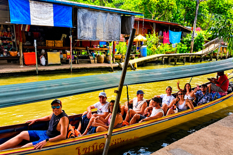 Private: Floating Market, Maeklong Train & Dragon Temple All-inclusive Package