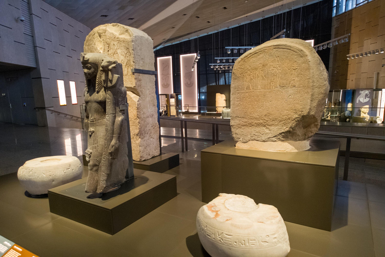 Premium Grand Egyptian Museum Night Show & Dinner Experience Small Group Tour with Dinner