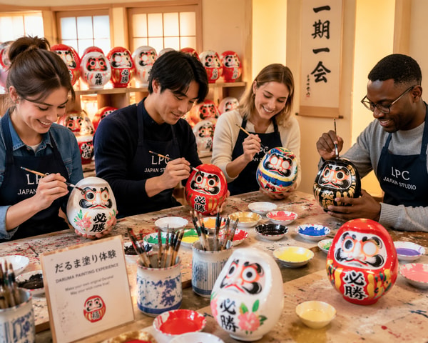 Tokyo: Daruma Painting Experience in Ginza