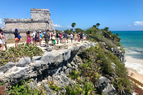 4X1 Excursão de primeira classe a Tulum, Coba, Cenote e Playa del Carmen