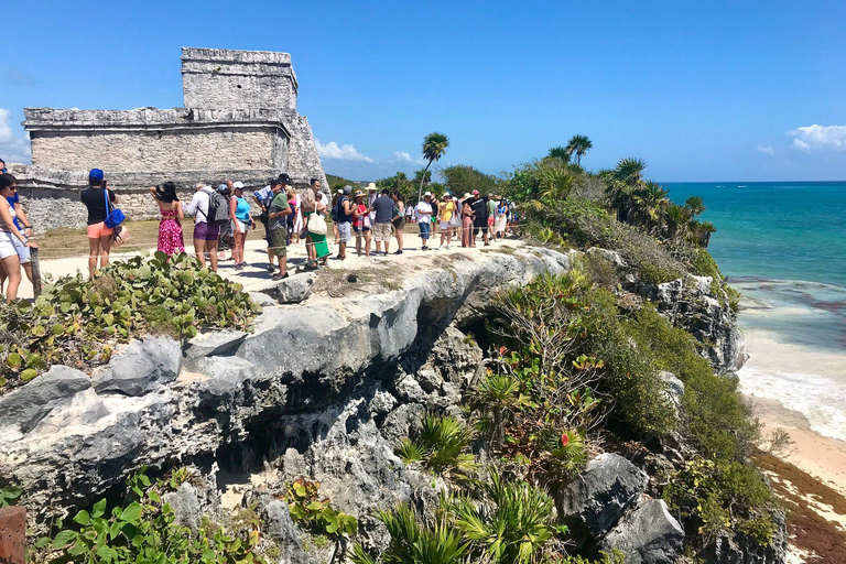 4X1 Excursão de primeira classe a Tulum, Coba, Cenote e Playa del Carmen