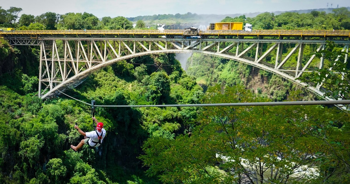 Von Victoria Falls: Zip Line von der Victoria Falls Bridge | GetYourGuide