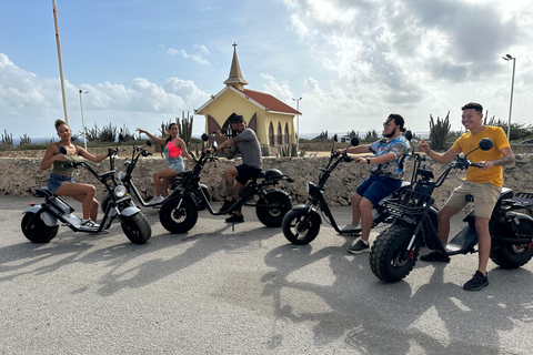 Aruba: Electric Scooter Tour with Beach Stops
