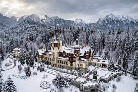 From Bucharest: Peles, Dracula & "Wednesday" Castles Tour COACH TOUR Audio guide in 24 languages