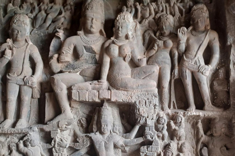 A Day Tour of Ajanta & Ellora Caves with Bibi Ka Maqbara Private Transport + Local Guide in each place.