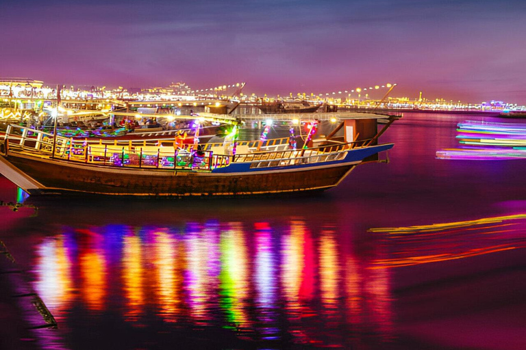 Doha: Night City Lights Tour with Arabian Dhow Cruise