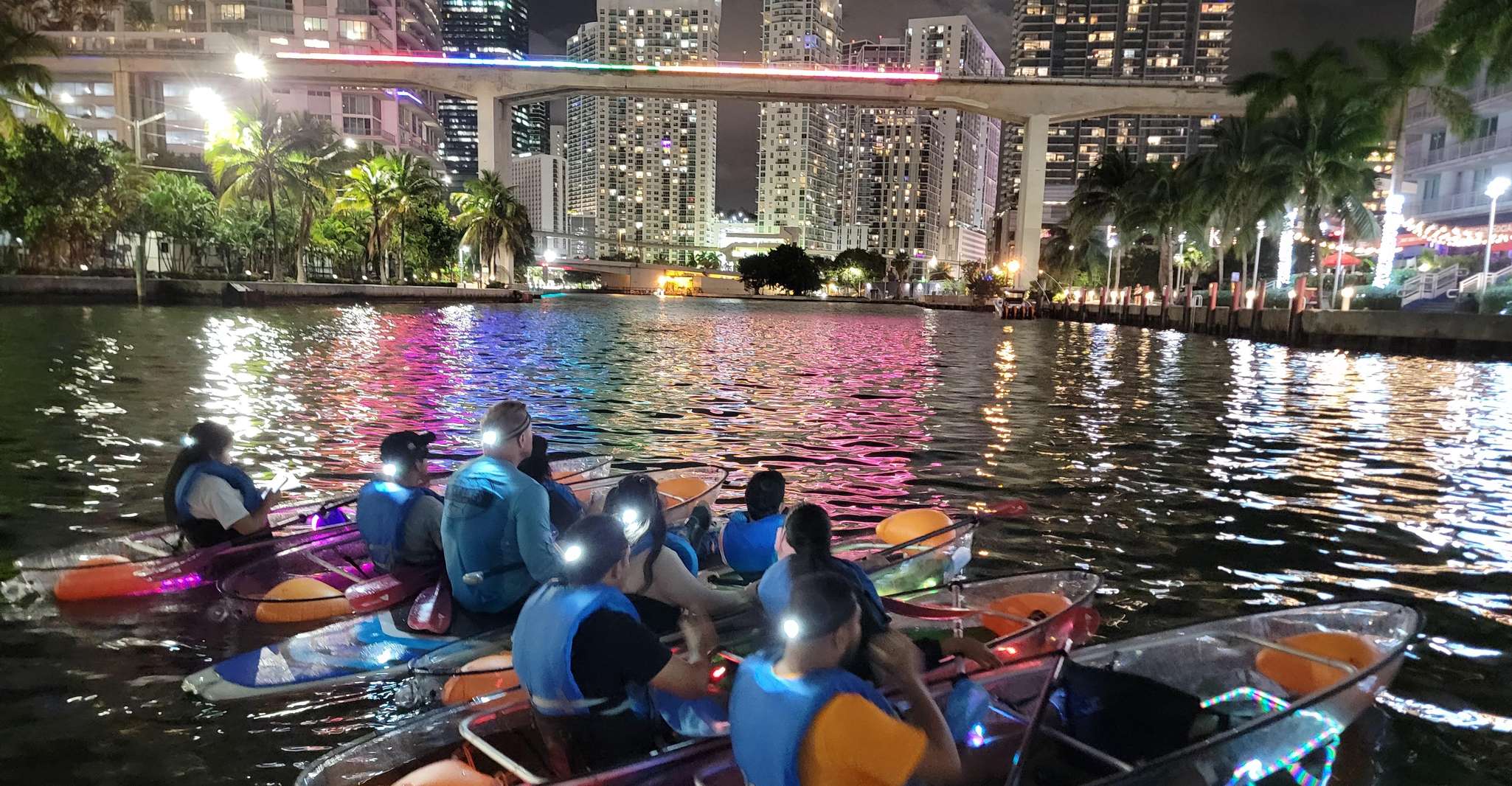Miami: Guided LED-Lit Kayak Night Tour photo 1