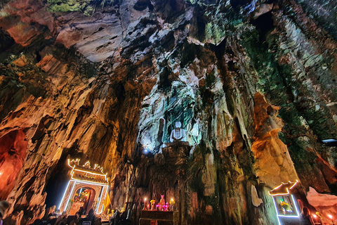 Excursão particular às montanhas de mármore e ao templo de Linh Ung