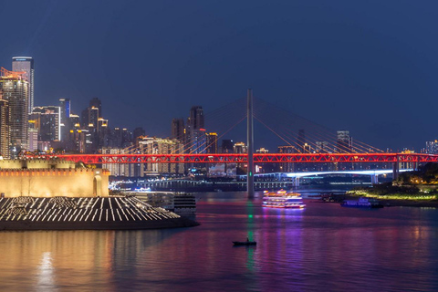 Chongqing Two Rivers avondtour + WFC-gebouw + Ciqikou-tourAvondtour langs de twee rivieren van Chongqing + WFC-gebouw + Ciqikou-tour