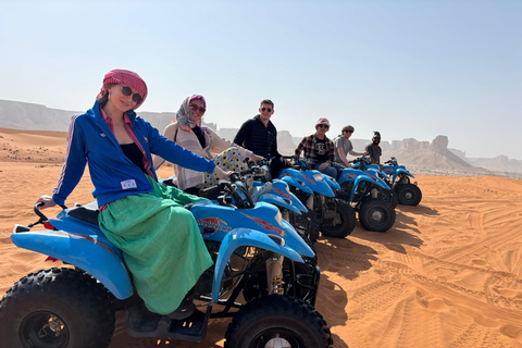 Riyadh:Red Sand Dunes camel ride&Quad&Sandboarding Adventure Private Tour with pick up and drop off from your location