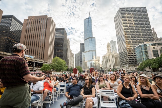 Chicago: croazieră panoramică de 1,5 ore la apus de soare pe lac
