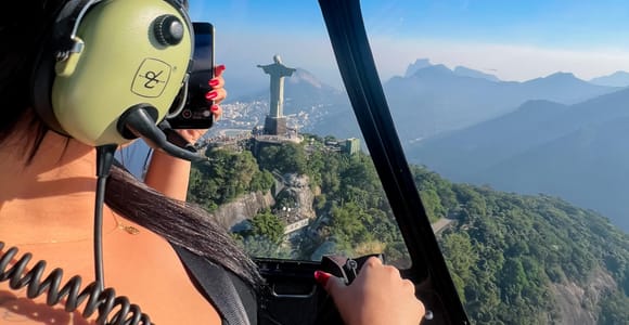 Rio de Janeiro: Helikopter-Erlebnis am Cristo Redentor