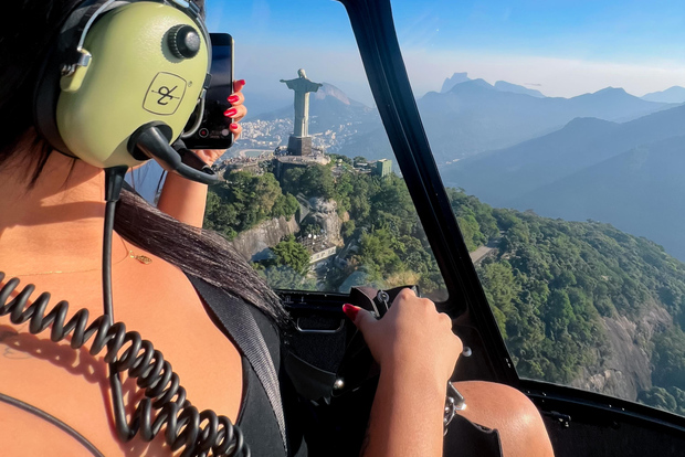 Rio de Janeiro: Helikopter-Erlebnis am Cristo Redentor