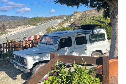 Jeepsafari in Troodos, de rots van Afrotide, Cyprus