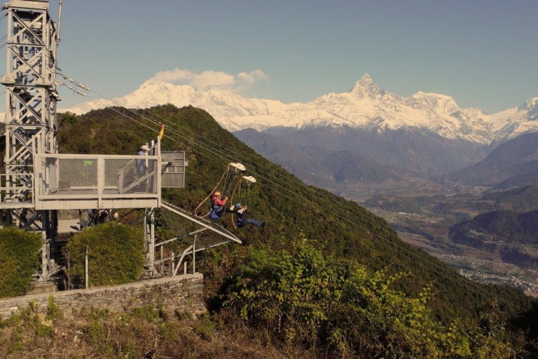 Pokhara: la plus longue tyrolienne au mondestandard Option