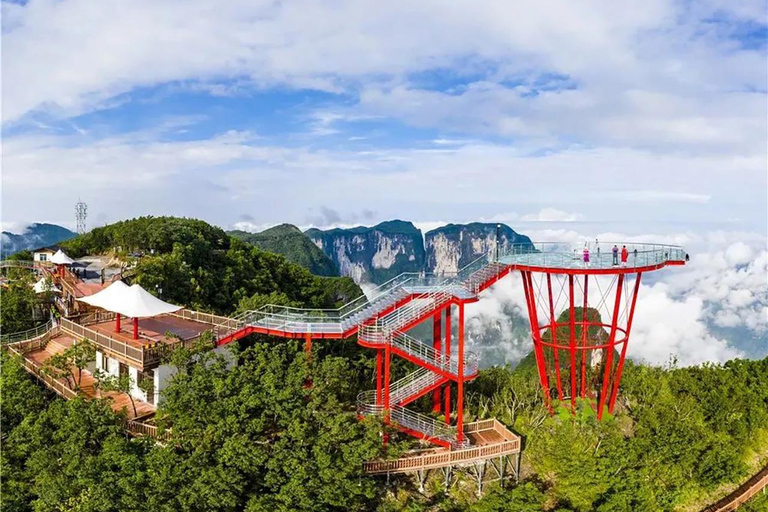 تشانغجياجيه: تلفريك جبل تشيشينغ ومنصة زجاجيةتشانغجياجيه: تلفريك جبل تشينغشينغ والمنصة الزجاجية