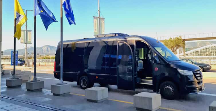 Van or minibus transfer, Athens airport to Rafina