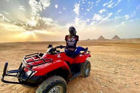 Alexandria Port: Giza Pyramids, Museum & Desert Quad Tour