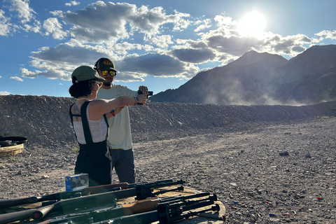 Las Vegas: Outdoor Shooting, Hoover Dam, and Mountain Trip Full-Auto Explosive Experience - 5 Gun Package